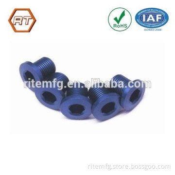 rite mfg custom screw with internal thread